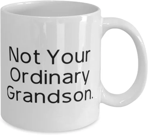 Miniatura 2 de New Grandson 11oz 15oz Mug, Not Your Ordinary Grandson, Epic Gifts for Grandchild from Grandpa, Birthday Unique Gifts, Inspire grandson gift ideas