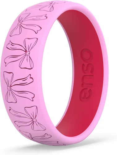 Miniatura 30 de Enso Rings Signature Etched Collection - Anillos clásicos de silicona grabados - Diseño cómodo y flexible - Fabricado en Estados Unidos
