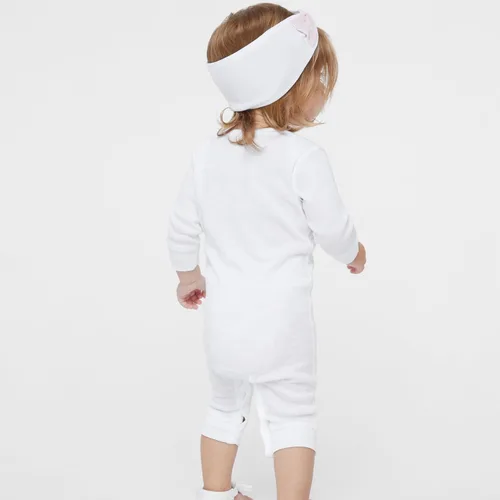 Miniatura 5 de RABBIT SKINS Body de manga larga para bebé niño y niña recién nacido 0-3 a 24 meses Blanco