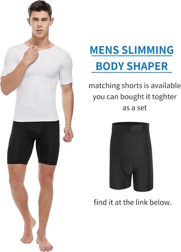 Miniatura 6 de SLIMBELL Men's Compression Shirt Undershirt Slimming Tank Top Workout Vest Abs Abdomen Slim Body Shaper