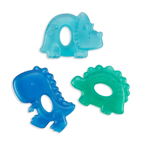 Miniatura 5 de Itzy Ritzy Mordedores rellenos de agua, enfriadores fríos con textura en ambos lados para masajear encías doloridas y dientes emergentes, se pueden