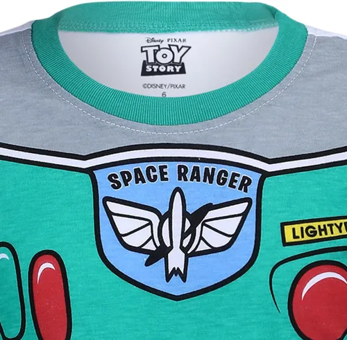 Miniatura 3 de Disney Toy Story - Conjunto de camiseta y pantalón deportivo para niños pequeños y pequeños, azulamarillo o verdegris
