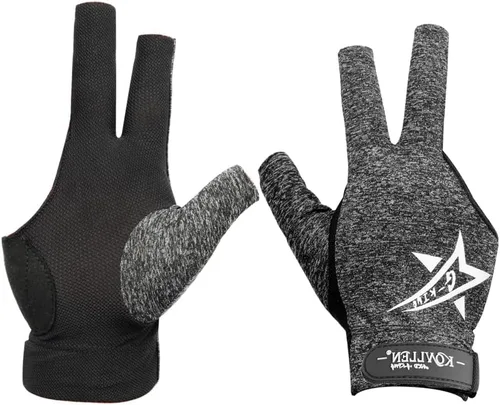 Miniatura 46 de KONLLEN Billiards Gloves for Left Hand/Right Hand L/XL Pool Gloves Professional Non-Slip Adjustable Breathable Snooker Gloves Popular Sizes for Men