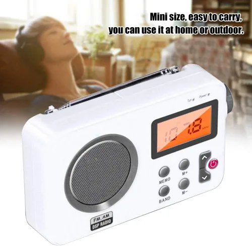Miniatura 4 de UXELY Altavoz de ducha - Radio AM/FM con pantalla LCD, estéreo portátil con puerto para auriculares para el hogar, playa, bañera de hidromasaje, baño