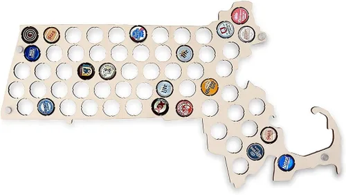 Miniatura 43 de Torched Mapa de tapa de cerveza de Virginia Occidental, soporte de tapa de cerveza de los Estados Unidos, decoración de pared, regalo para amantes