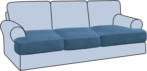 Miniatura 32 de H.VERSAILTEX Funda Elástica para Sillón Sofá con Cojín en Forma de T, Fundas de Cojín en T para Sala de Estar, Funda para Sillón Sofá, Funda