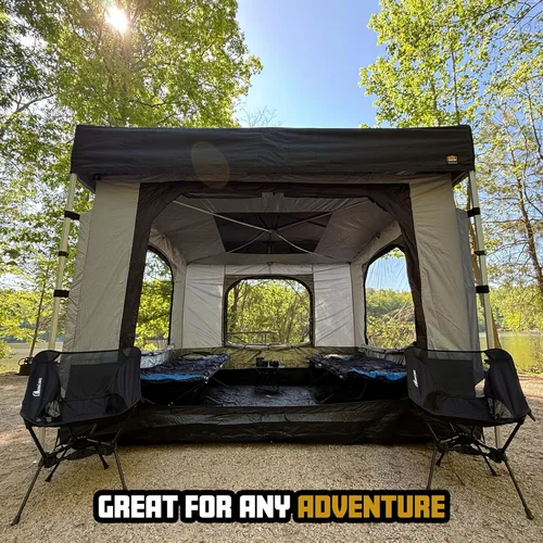 Miniatura 2 de Inserto compacto para tienda de campaña Compact Shelter – Se convierte en habitación cerrada con ventanas de malla, puerta con cremallera, suelo