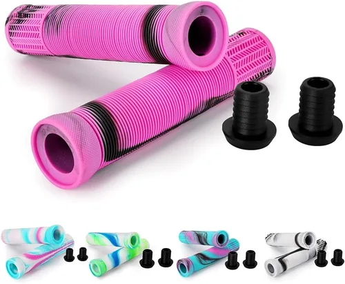 Miniatura 13 de Empuñaduras para patinete - Empuñaduras mixtas de color para manillar de MTB y BMX Empuñaduras suaves de 145 mm para patinete de maniobras