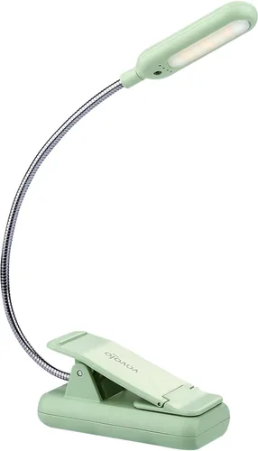 VAVOFO - Luz de lectura recargable para leer en la cama para niños, 7 LED con luz de lectura con 9 niveles de luz blanca cálida y fría, lámpara de