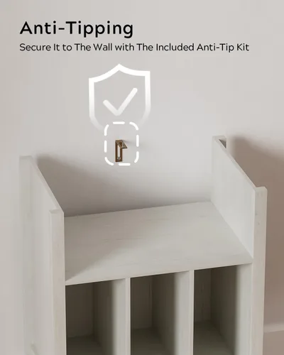 Miniatura 6 de Moderno soporte para tocadiscos, armario de almacenamiento de discos de vinilo con estante abierto, reproductor de discos de madera, organizador