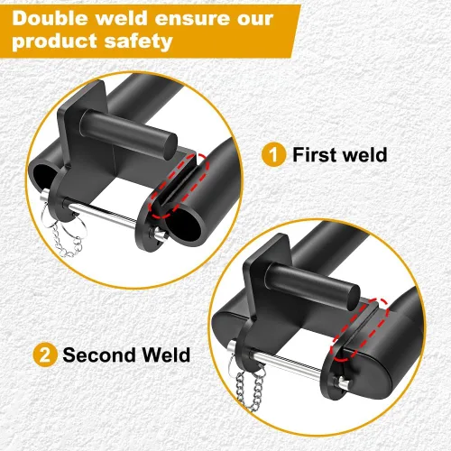 Miniatura 5 de Kipika Accesorio de estante de potencia para orificios de 5/8" y 1" - Equipo de gimnasio para casa resistente para estante de sentadillas de 2x2