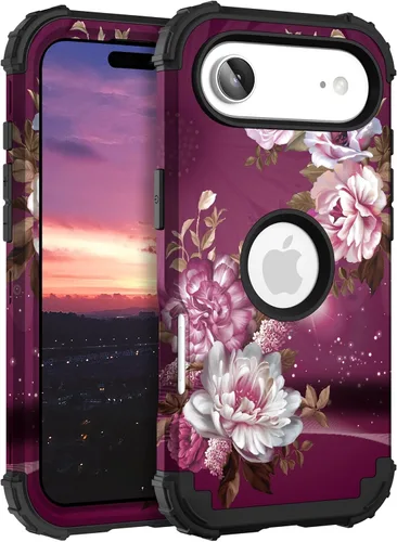 Miniatura 96 de Hocase Funda para iPhone SE 2022/2020, resistente a prueba de golpes, de plástico duro+goma de silicona, funda protectora híbrida para iPhone SE