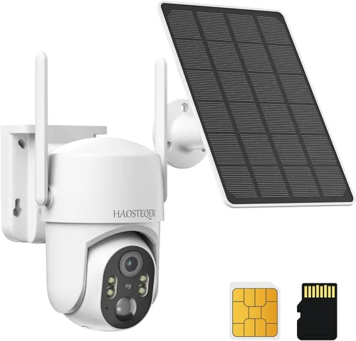 Cámara de Seguridad Celular 4G LTE, Cámara de Seguridad para Exteriores sin WiFi, Cámaras de Seguridad Inalámbricas para Exteriores con Energía