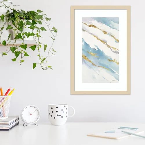 Miniatura 4 de Amanti Art Framed Wall Art Print 21x14 Drift v2 Crop by Mike Schick, Abstract Wall Art, Modern Contemporary Decor, Small Poster Painting Artwork for