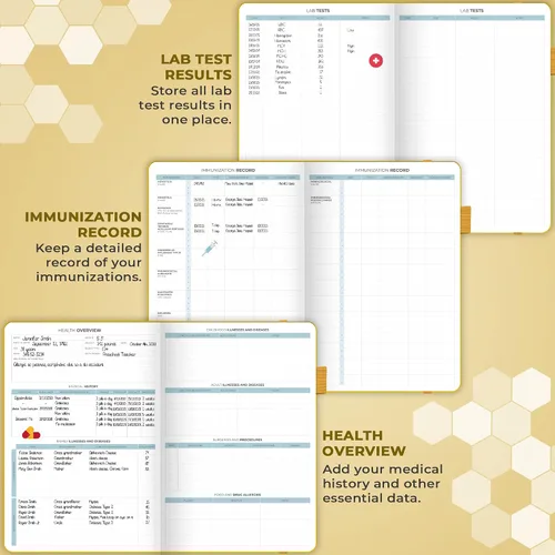 Miniatura 4 de Clever Fox Planificador médico diario: cuaderno de diario de salud, diario de bienestar y cuaderno de registro de autocuidado, dura 3 meses, 7 x