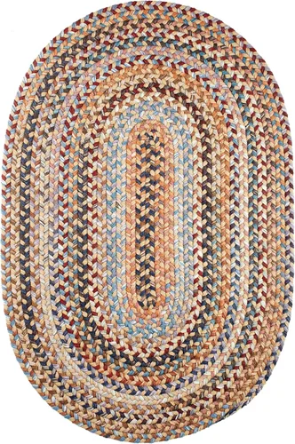 Miniatura 9 de Tapete reversible de lana, texturizado, grueso, trenzado. , Lana, Campo de trigo