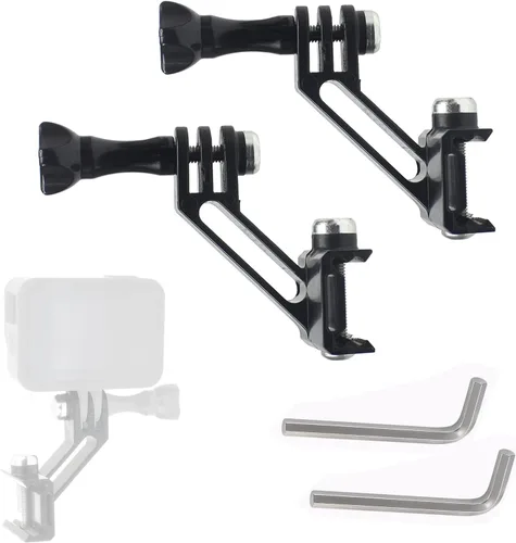 2 unidades de montaje vertical de riel de pistola para GoPro, adaptador de montaje en riel Picatinny de 0.787 in compatible con cámara de acción