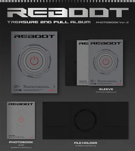 Miniatura 2 de LIBRO DE FOTOS Ver. TREASURE REBOOT 2º Álbum Completo Ver.2 K-POP SEALED