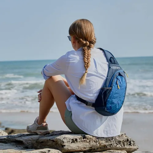 Miniatura 2 de G4Free Bolso bandolera para hombres y mujeres, mochila cruzada pequeña, bolsas de hombro ligeras para viajes, exteriores y deportes (azul)