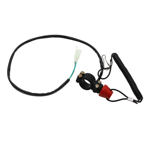 Miniatura 2 de Botón de interruptor Stop Kill de 43 cc, 47 cc, 49 cc, Mini Pit Pocket Rocket Quad Dirt Bike ATV (negro)