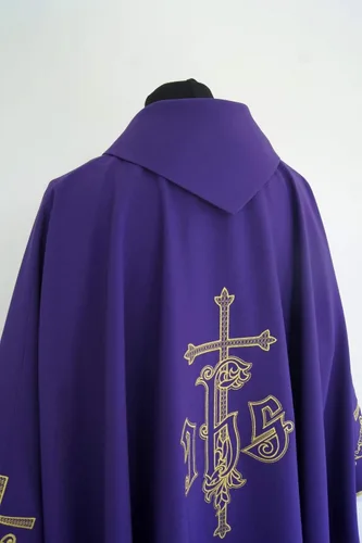 Miniatura 2 de Vestment Purple - Gothic style Chasuble with a matching stole