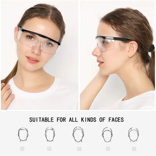 Miniatura 6 de Gafas de seguridad, 5 gafas protectoras ajustables de visión amplia, gafas de seguridad ligeras a prueba de niebla