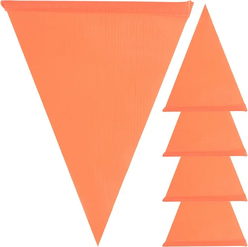 GANAZONO Banderas de bicicleta, 5 unidades, bandera de seguridad para bicicleta, resistente al desgarro, resistente al agua, naranja, bandera de