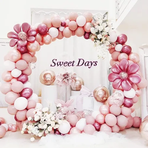 Miniatura 3 de Wokceer Arco de Boda de 8 Pies Redondo Soporte de Fondo Soporte de Arco de Globos Marco de Arco de Globos de Círculo Blanco para Ceremonia de Boda