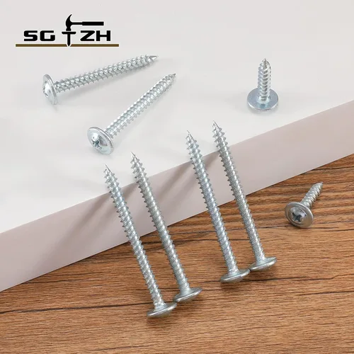 Miniatura 6 de #8 x 5/8 "Tornillo de madera 500 piezas de acero de aleación estándar hilo truss cabeza rápida autorroscante por SG TZH plata - aleación de acero