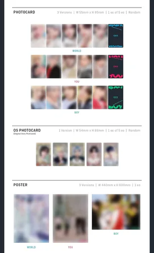 Miniatura 3 de TXT - The Chaos Chapter: Freeze [World ver.] (El segundo álbum) [Pre-Order] CD+Photobook+Póster plegado+Otros con seguimiento, pegatinas decorativas