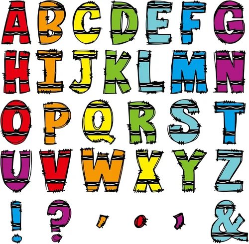 Miniatura 32 de Juego de 150 letras grandes de 6 pulgadas para tablón de anuncios, letras recortadas del alfabeto de aula negras para exhibición en tablón