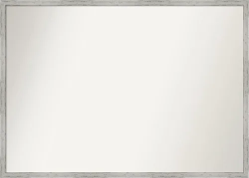 Miniatura 933 de Amanti Art Espejo de baño blanco para sobre el fregadero, 32 x 45 pulgadas, espejo de tocador rectangular blanco esbelto, marco de madera moderno
