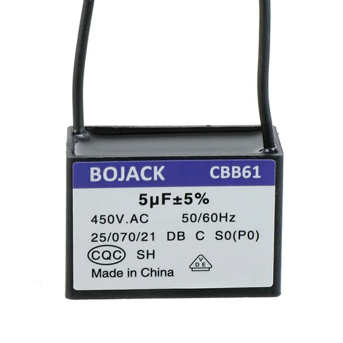Miniatura 9 de BOJACK CBB61 4.5uF+5uF+6uF 250V AC Ventilador de techo Condensador de arranque para compatible con Harbor Breeze & New Tech 4 Wire
