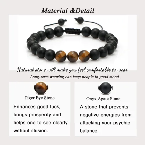 Miniatura 6 de Pulsera de regalos para hombres para papá hijo mi hombre novio marido hermano nieto abuelo papá bonus sobrino tío cumpleaños día del padre