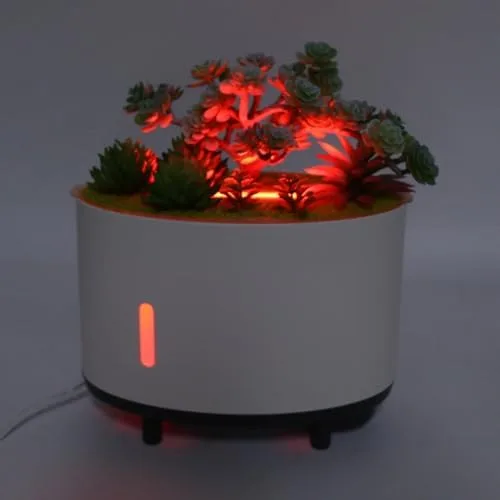 Miniatura 5 de Humidificador de plantas de simulación, 6.8 fl oz de aire silencioso humidificador de apagado automático, mini humidificador portátil