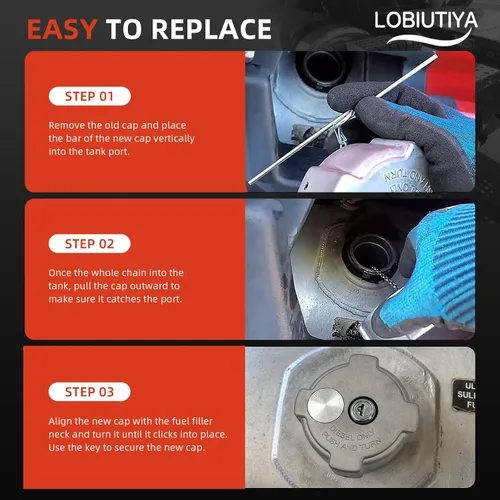 Miniatura 8 de Paquete de 2 tapas de depósito de combustible hembra de 3 pulgadas con bloqueo de giro de 1/4, compatible con Freightliner Century 112, Cascadia