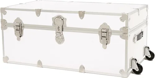 Miniatura 30 de Rhino Trunk & Case Maletero grande clásico, 32 x 18 x 14 pulgadas, capacidad de más de 1500 libras, muchos colores, tapa de cierre suave. Fuerte