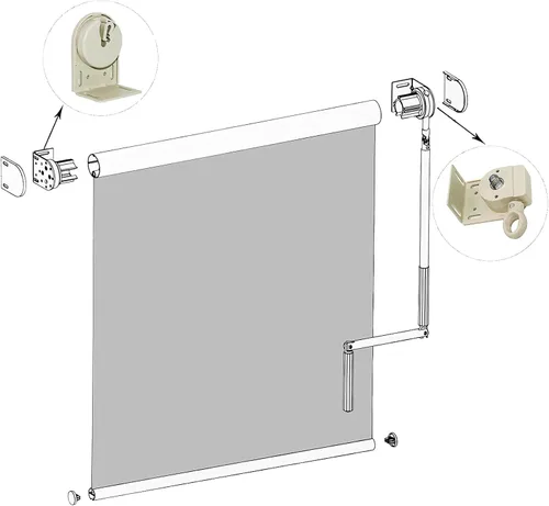 Miniatura 3 de Accesorios de instalación de repuesto universales para sombrilla de interior/exterior y persianas enrollables (soporte sin cable)
