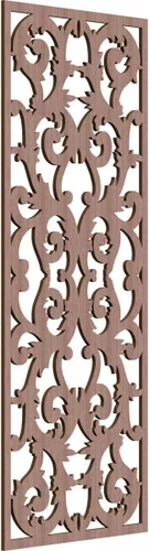 Miniatura 50 de Meadville Paneles decorativos de pared de madera con calado, 9 3/8 pulgadas de ancho x 24 3/8 pulgadas de alto x 1/4 de alto, aliso