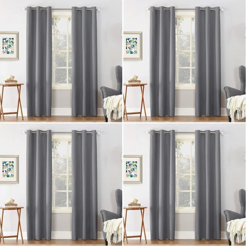 Miniatura 7 de Sun Zero Cooper - Panel de cortina aislante térmico oscurecedor para habitación, con ojales