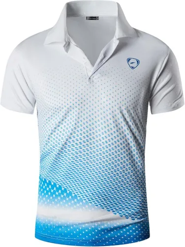 jeansian LSL195 - Camiseta deportiva de manga corta tipo polo para hombre, de secado rápido