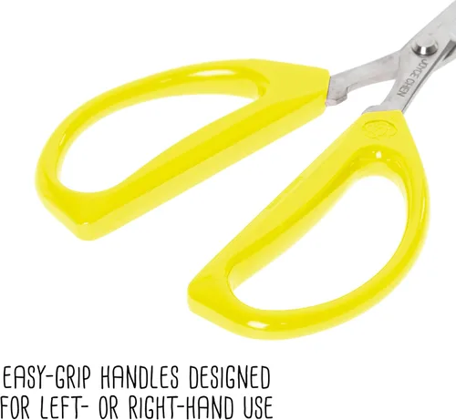 Miniatura 3 de Joyce Chen Tijeras de cocina originales ilimitadas, tijeras de cocina multiusos con asas cómodas, color amarillo, paquete de 2