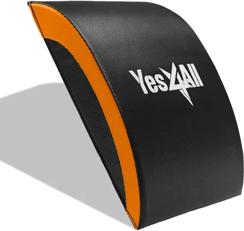 Yes4All Ab Mat Tailbone y sin coxis, almohadilla de apoyo plegable para ejercicios abdominales para entrenamiento central y espalda baja C1. Naranja