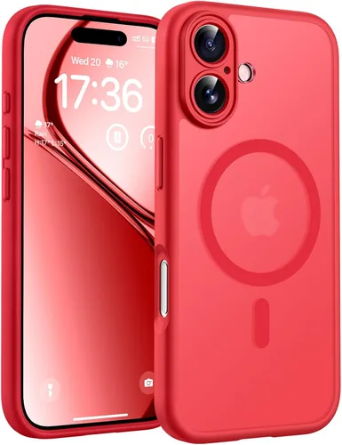 Miniatura 96 de TOCOL Funda magnética 3 en 1 para iPhone 14 Pro, mejorada [protección completa de cámara] con 2 protectores de pantalla, funda de grado militar Azul