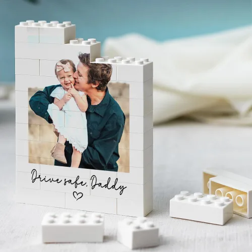 Miniatura 8 de Bloque de fotos de ladrillo de construcción de corazón personalizado, rompecabezas de imagen personalizado para parejas, familia o amigos, día