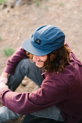 Miniatura 6 de Tillak Wallowa Gorro de Campamento, Gorra de Nailon Ligero de 5 Paneles con Cierre a Presión