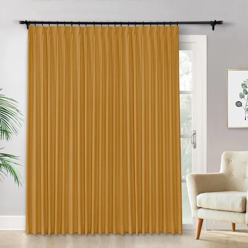 Miniatura 32 de Macochico Cortinas opacas de lino plisadas para oscurecer la habitación, panel con aislamiento térmico para dormitorio, sala de estar, sala