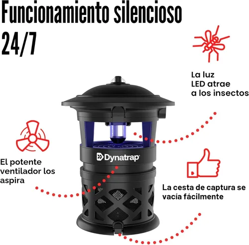 Miniatura 5 de Dynatrap DT2030SR Trampas para Moscas al Aire Libre – Asesino de Mosquitos y de Insectos Voladores para 1 Hectárea – Mata Mosquitos, Moscas