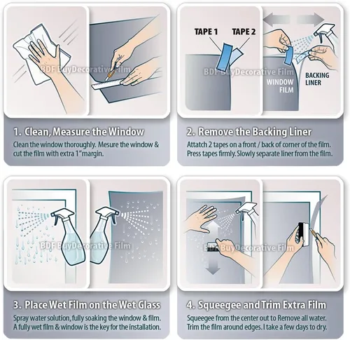 Miniatura 7 de BDF AG4M - Película protectora de grafiti para ventana, 4 mil, transparente (12 pulgadas x 50 pies)