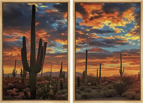 Miniatura 12 de SIGNWIN Lienzo enmarcado para pared, ilustraciones abstractas texturizadas en tonos beige terrosos, arte moderno, decorativo, contemporáneo